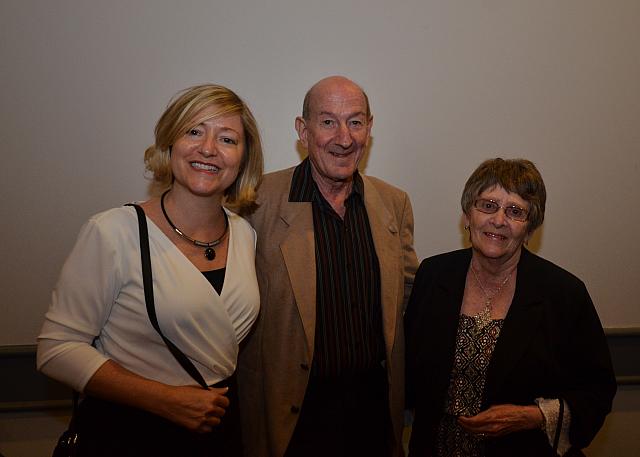 Daughter (Name), with father Len Dupuis and his wife (name)