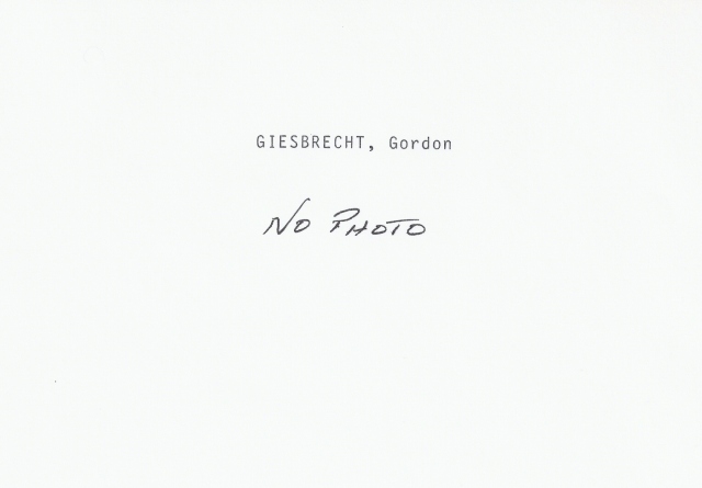 Giesbrecht, Gordon