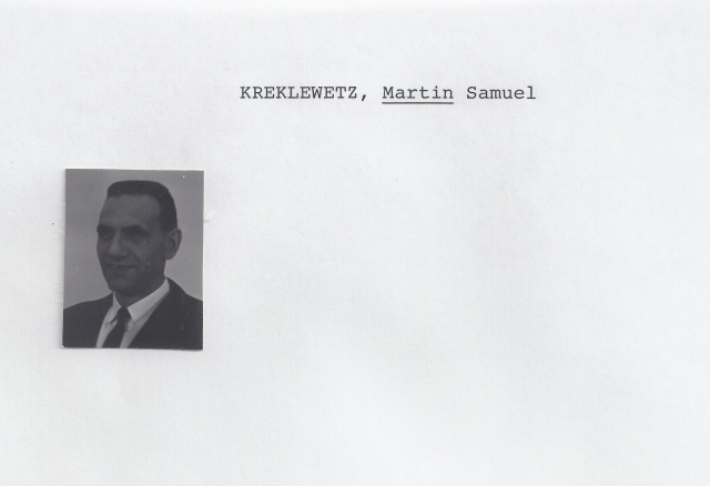 Kreklewetz, Martin Samuel