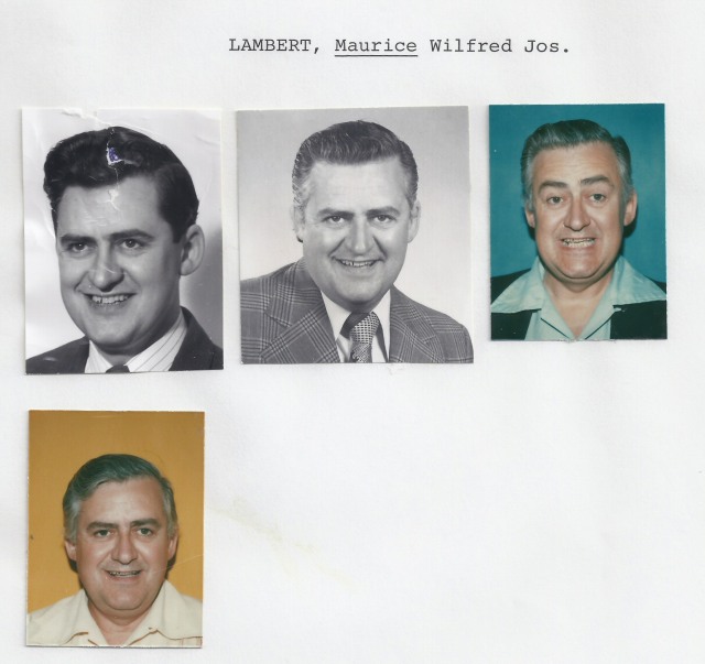 Lambert, Maurice (Moe) Wilfred Joseph