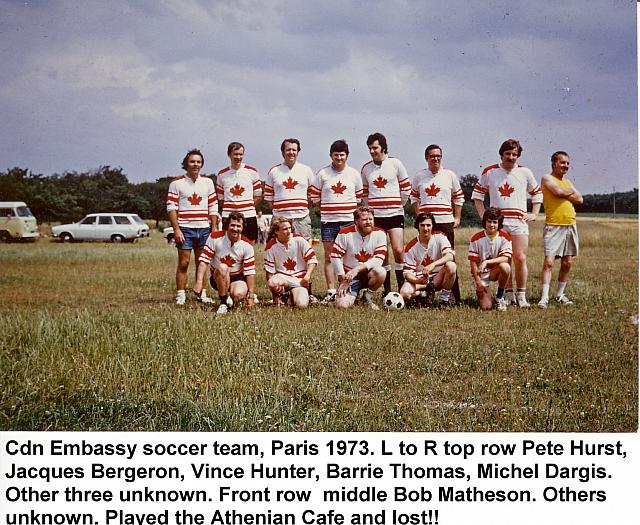 Cdn Embassy soccer team Paris