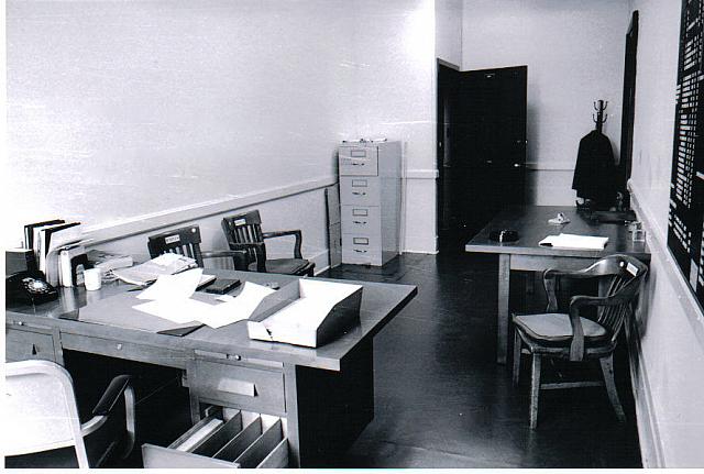 East block Comms offices 1973
