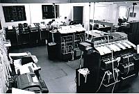 Line Room in East Block Comcentre 1973